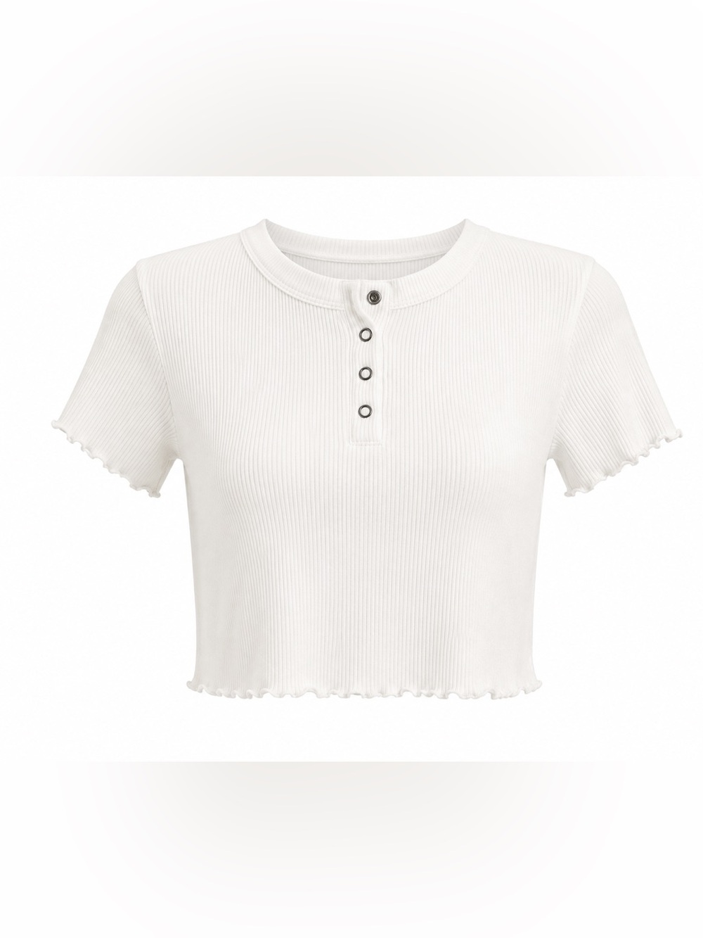 American Eagle outfitters white ribbed crop top